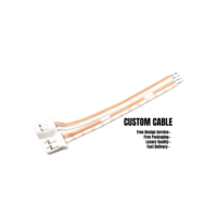 Adaptor Kabel Elektronik Rakitan Kabel PH 2 Pin Pitch 2.0mm dengan Ujung Berlapis Timah dan Isolasi Nilon untuk Penggunaan Mesin Komputer.