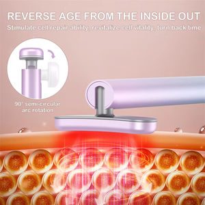 4 in 1 Handheld Facial Wand <b>Red</b> <b>Light</b> <b>Therapy</b> Microcurrent Wrinkle Remover Eye Lift Face Massager Home Beauty Device Use - Product Image 3