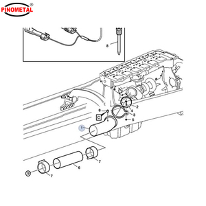 Penjualan laris pipa knalpot 2 bengkok baja aluminium 5 inci untuk truk Volvo 20446745 - Product Image 6