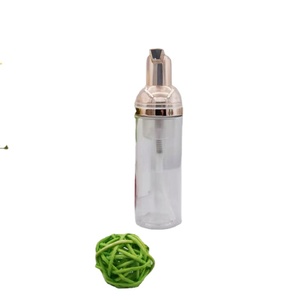 Échantillon GRATUIT – Flacon pompe à mousse nettoyante en PET de 1 oz (50 ml), 2 oz (70 ml), 80 ml, 100 ml avec pompe à mousse plaquée or rose - Product Image 4