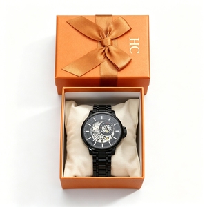 Modern Design Watch Box Lid and Base Rigid <b>Paper</b> Gift Box with Watch Pillow Custom Logo Watch Packaging for New Brand Launch - Product Image 6