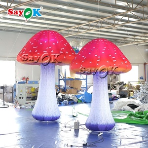 Sayok โมเดลต้นไม้เห็ด LED ตกแต่งเวทีสูง2เมตรสูบลมโฆษณาสำหรับตกแต่งเทศกาล - Product Image 5