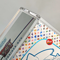 SHP ETB Boîte d'entraînement Pokemon Elite en acrylique transparent Boîte d'affichage de couverture magnétique forte Pokemon ETB améliorée