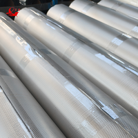 Membrane d'étanchéité bitumineuse autocollante en aluminium gaufré, à application à froid, pour toitures plates et sous-sols