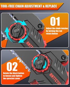 6 INCH Mini Hand <b>Saw</b> Battery Brushless Chain Cordless Chainsaw for Wood Cutting CS01 Mini Chainsaw CS01 - Product Image 6