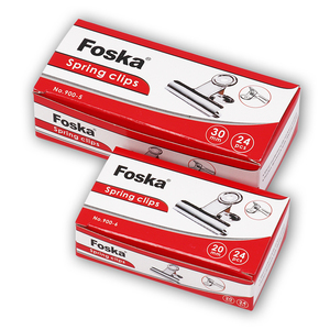 Foska chất lượng tốt văn phòng phẩm kim loại mùa xuân giấy Bulldog <span class=keywords><strong>Clip</strong></span> 50mm 63mm 75mm Fastener mùa xuân thép <span class=keywords><strong>clip</strong></span> cho văn phòng - Product Image 6