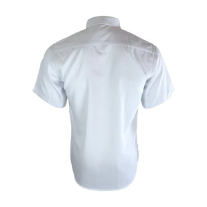 Personalizado de algodón de los hombres de poliéster color sólido camisa manga corta vestido - Product Image 2