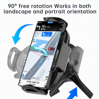 Chargeur de voiture sans fil 15W pour téléphones pliables standard, fixation automatique électrique RGB à 90 degrés pour grille d'aération, idéal pour la navigation et les voyages