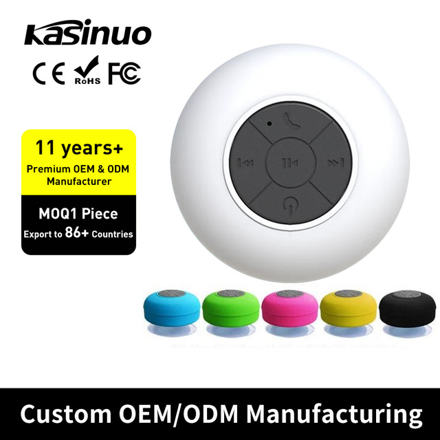 Wholesale Mini Portable Bathroom Shower Waterproof Wireless BT Speaker With Large Suction