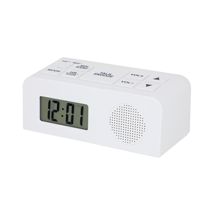Reloj <span class=keywords><strong>Despertador</strong></span> Digital con Pantalla LCD Azul, Luz de Fondo, Voz Clara en Inglés y Alemán, Radio Reloj de Mesa para Personas Mayores - Product Image 4