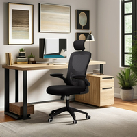 Chaise de bureau ergonomique en maille à dossier haut et au design moderne Chaise de bureau confortable pour le personnel du bureau