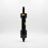 Cylindre hydraulique en acier multi-étages haute pression avec pompe pour remorques minières et de carrières, double action