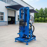 Foreuse rotative électrique portable pour puits d'eau, petite machine de forage de puits d'eau jusqu'à 100 mètres de profondeur