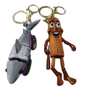 2025 nuevo <span class=keywords><strong>Anime</strong></span> dibujos animados TungTung Tung Sahur llaveros Kawaii para niños bolso colgante y llavero para niños niñas - Product Image 5