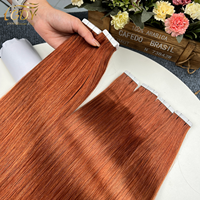 Ekstensi Rambut Tape Virgin GDY 15a Raw Cuticle Aligned Double Drawn Remy Hair # 30 Tape in Vietnamese Human Hair Extensions