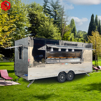 Remorque de nourriture entièrement personnalisable Camion de crème glacée Chariot à hot-dogs Remorque d'équipement de cuisine mobile durable