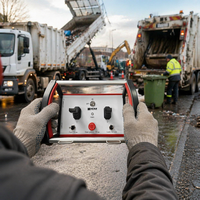 Télécommande radio pour grue NOMI à 2 leviers, robuste, DC 12-24V, IP68, 433 MHz, pour camion à benne basculante