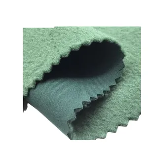 Tejido <span class=keywords><strong>Softshell</strong></span> impermeable elástico de cuatro vías laminado TU U polar para chaqueta al aire libre - Product Image 1