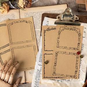 30 ชิ้น/แพ็ค สมุดโน้ตกระดาษคราฟท์วินเทจ สมุดบันทึกพกพา สติกเกอร์ติดฉลาก อุปกรณ์สำนักงานสำหรับเด็กนักเรียน - Product Image 3