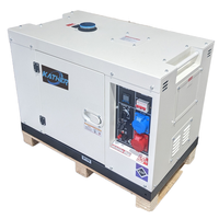 ALAD AL-PT8 10kW Einphasiger Automatisch Startender Geräuscharmer Marine-Dieselgenerator Luftgekühlt Kleiner Boot-Backup-Generator 220V 50/60Hz 3600 U/min