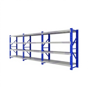 Structure en acier léger à fentes pour rangement industriel multi-niveaux pour garages, capacité de charge de 100 kg et protection contre la corrosion - Product Image 2