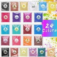 Poudre nacrée en sachet de 5g24 couleurs, fabriquée en Guangdong, pour résine DIY, colle UV, résine époxy, colle AB, pigment de remplissage