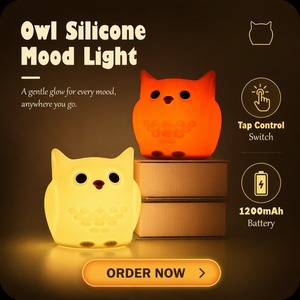 Sleep Tap controlle luci giocattolo 2024 Nursery lampada a LED a LED in Silicone per bambini luce notturna per bambini - Product Image 5