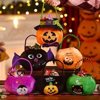 Sacs à bonbons d'Halloween en tissu non tissé transfrontalier pour la décoration de la maternelle, sacs à trucs ou fripes en forme de citrouille pour enfants, petits cadeaux