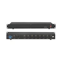 Répartiteur DMX 8 voies MOKE, amplificateur de signal RDM, rack 1U pour éclairage de scène