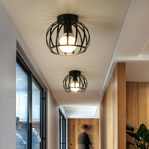 Petits plafonniers à LED Style rétro <span class=keywords><strong>Cage</strong></span> en étoile hexagonale en fer Luminaires Décoration intérieure Accessoires personnalisés Couloir - Product Image 3