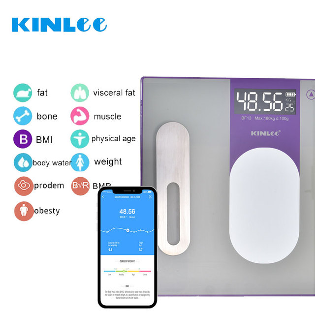 BMI Electronic OEM High Precision Professional BT Body Weight Scale Fat Analysis Digital Smart Scale