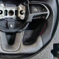 Volant de course en fibre de carbone véritable pour Dodge Challenger 2020, toutes versions, SRT Scat Pack, accessoires de voiture