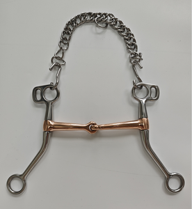 Chaîne de bridon en acier inoxydable à double maillon avec crochets, chaîne de bridon durable à 24 maillons pour bridons de cheval - Product Image 4