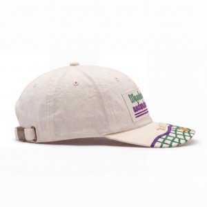 Premium Woven Patch Logo 6-Panel Adjustable Dad Hat 100% Polyester <b>Waterproof</b> Technical Fabric Curved Unstructured Sport Sun <b>Cap</b> - Product Image 4