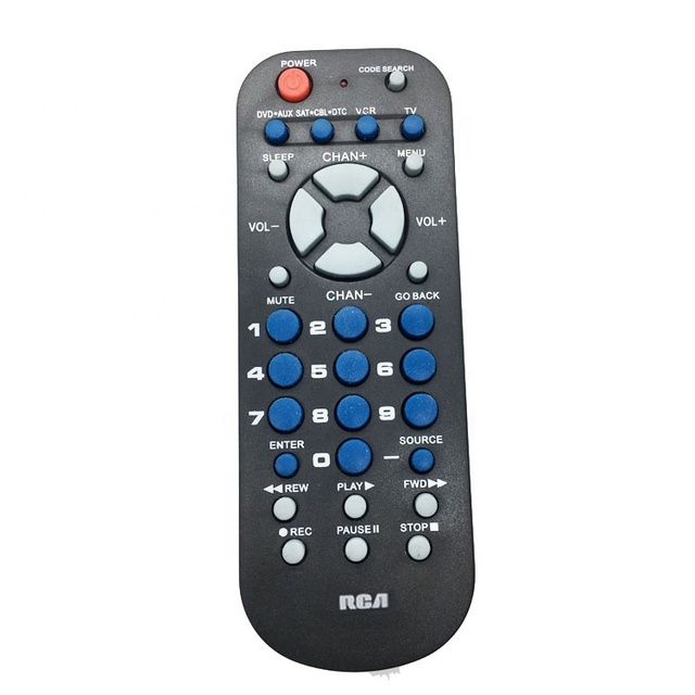 RCA Universal Remote Control for TV/VCR/SAT.CBL.DTC/DVD.AUX by Digit Codes Input