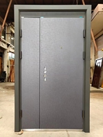 Porte de sécurité à double battant TOMA - Porte de sécurité en métal avec serrure intelligente - Porte en métal pour maisons