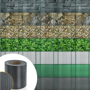 19cm * 35m Tira de PVC Valla de jardín Protección DE PRIVACIDAD <span class=keywords><strong>RAL</strong></span> <span class=keywords><strong>9011</strong></span> Tiras de valla suave de PVC - Product Image 3