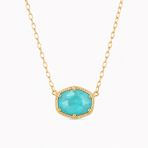 Produttore di Gioielli Personalizzati, Collana con Pendente in Quarzo Rosa e Cristallo Blu Ovale, Placcata in Oro 14K 18K, Catena a Corda per Donne - Product Image 3