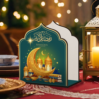 Support de rangement pour serviettes Eid Mubarak Ramadan Kareen, décoration islamique pour la maison, la cuisine, la table, le restaurant