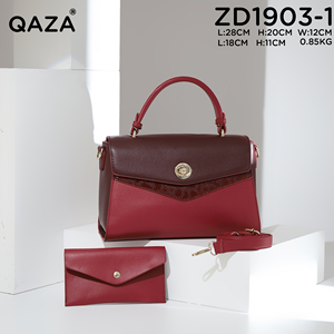 Sac à main bandoulière grande capacité pour femme <span class=keywords><strong>QAZA</strong></span>, fourre-tout décontracté avec logo personnalisé et fermeture éclair, nouveau design du fabricant - Product Image 3