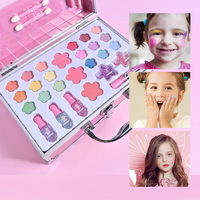 Set Kotak Rias Anak Fox Eyeshadow Blush Lip Gloss Cat Kuku Mainan Rias Gadis