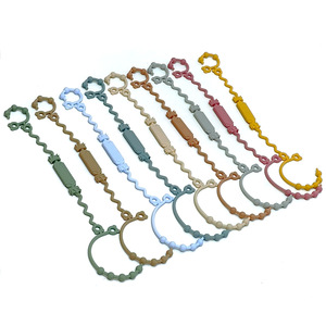 Nouvelle chaîne anti-chute en silicone pour bébé, jouet de lanière de bouteille de <span class=keywords><strong>poussette</strong></span> et de sucette pour enfants de qualité alimentaire - Product Image 1