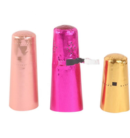 Vente en gros personnalisée de bouchons de bouteilles de champagne de luxe, de capsules thermorétractables en aluminium scellées et de bouchons de bouteilles colorés