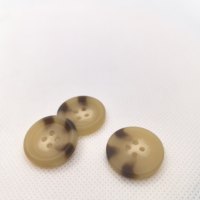 Botones de Resina Color Beige Marrón con Puntos Mate de 36 mm, Personalizados, para Prendas Formales y Casuales