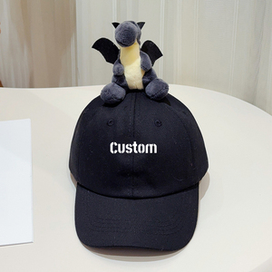 Bán Buôn 6 Bảng Điều Chỉnh Cotton Mũ Thể Thao Vui 3D Hổ Sang Trọng Sư Tử Khủng Long Top Mũ Bóng Chày Biểu Tượng Tùy Chỉnh Người Lớn Trẻ Em Kim Loại Khóa - Product Image 6