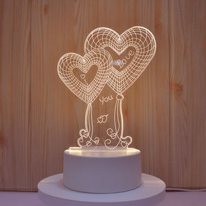 Lampada da Tavolo LED USB e Acrilica Personalizzata, Regalo per Bambini, Decorazione per Camera, Effetto 3D Illusione, Alimentazione a Spina - Product Image 2