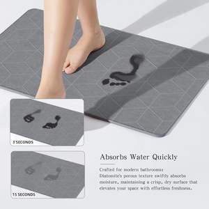 Hot Selling Customized Design <b>Bathroom</b> Diatomaceous Earth Diatom Bath <b>Mat</b> Diatomite Bath <b>Mat</b> Stone Bath <b>Mat</b> - Product Image 4