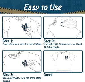 사용자 정의 자수 패치 로고 디자인 패치 벨크로 자수 패치에 자수 철 - Product Image 3