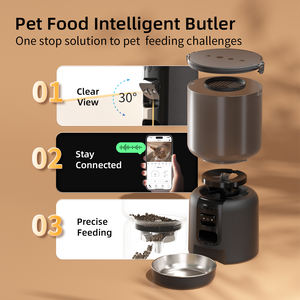 Yeni serisi otomatik evcil hayvan besleyici ses kayıt kablosuz güç kaynağı Wifi APP bağlantısı kedi besleyici - Product Image 4