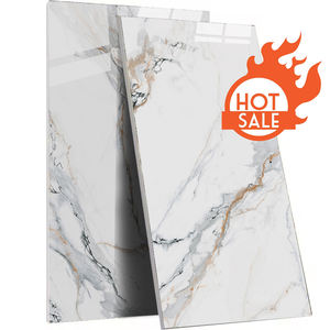 란카 일반 흰색 유약 도자기 대리석 모양 슬래브 타일 바닥 타일 대리석 가격 스리랑카 새로운 디자인 - Product Image 3